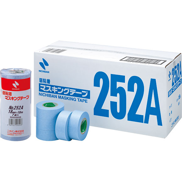 弱粘着マスキングテープ 252A 18m長 ニチバン