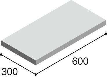 グレイスフロアⅡ 平（600&times;300）の形状
