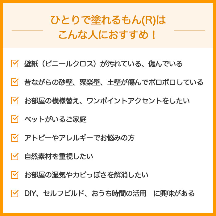 塗り壁DIY　ひとりで塗れるもん